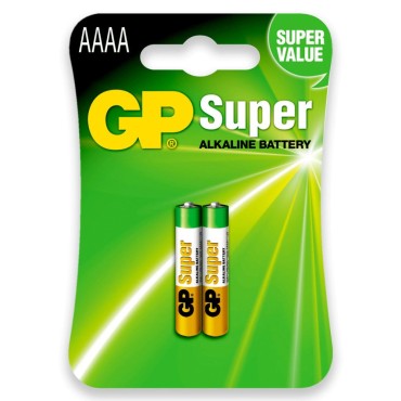 PILHA MAPA/HOLTER ALCALINA AAAA GP SUPER MINI (2 UND)