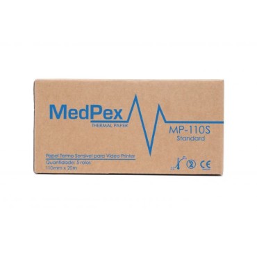 PAPEL PARA ULTRASSOM MEDPEX MP-110S CAIXA C/5 UNIDADES 
